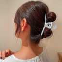 Hair Clips Cellulose Acetate Jaw Clip, 4.1 Inch Celluloid French Design Hair Barrette Tortoise-Shell Claw Hair Accessories for Long Thick Hair Grip Leopard Print Clamps for Women Ladies (3 Pack)