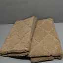 COSY HOMEER Soft Kitchen Rugs [2 PCS] for in Front of Sink Super Absorbent Kitchen Floor Mats and Mats 20x30 Inch/20X48 Non-Skid Kitchen Mat Standing Mat Washable,Polyester,Beige