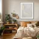 Chromorph Large Abstract Wall Art, Neutral Beige Minimalist Textured Canvas Artwork for Living Room, Bedroom, Office Decor, Ready to Hang, 32x40 Inch