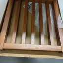 LZRS 3-Panel Wooden Free Standing Foldable Dog Gate Indoor  24" High,Step-Over Safety Pet Gate for Doorways, Stairs, Hallways, Indoor Dog Barrier for Small to Medium Dogs & Puppies, Oak