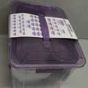LOCK BOX 100PC FOOD STORAGE SET PURPLE