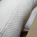 Wedge Headboard Pillow for Bed, Queen Dorm Headboard Pillow Support for Sitting Up, Reading, Relaxing, Bolster Pillow with Removable Washable Cover, White