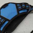 rabbitgoo Dog Harness No Pull with 2 Leash Clips, Adjustable Soft Padded, Reflective Oxford No Choke Pet Vest with Easy Control Handle for Large Dogs, Blue, XL