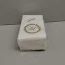 Horaldaily 100 Monogrammed Disposable Paper Decorative Guest Napkins, Gold Foil Letter M Hand Towel for Wedding Engagement Graduation Baby Shower Party