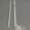 HECASA 240349701 240356501 Refrigerator Slide Rail Compatible with Frigidaire Kenmore Refrigerator Side-By-Side Refrigerator Slide Rail White Meat Pan Hanger