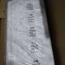 Queen Size Lift Up Storage Bed Frame, Modern Wingback with Adjustable Headboard Equipped with LED Light, Fast Charging Station and Outlet, Solid Wood Slats, No Box Spring Needed, Noise-Free, White