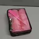 4 Sizes Self-Grip Hair Rollers Set for Long, Short Hair and Bangs - 50 Pcs with Clips (25mm, 36mm, 48mm, 60mm), Pink