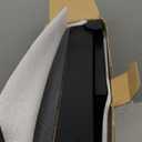 4-Tier L-Shaped Pine Wood Wall Shelf - Floating Corner Shelves with Lip, Black, Modern, Living Room, Bedroom, Bathroom Storage