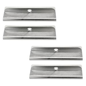 Stainless Steel Mud Flap Clamp Replace 8591100 for Protect and Secure Mud Flaps of Trucks, 1/4"-1/2" Polymer and Rubber Mudflaps Hanger, Pack of 4