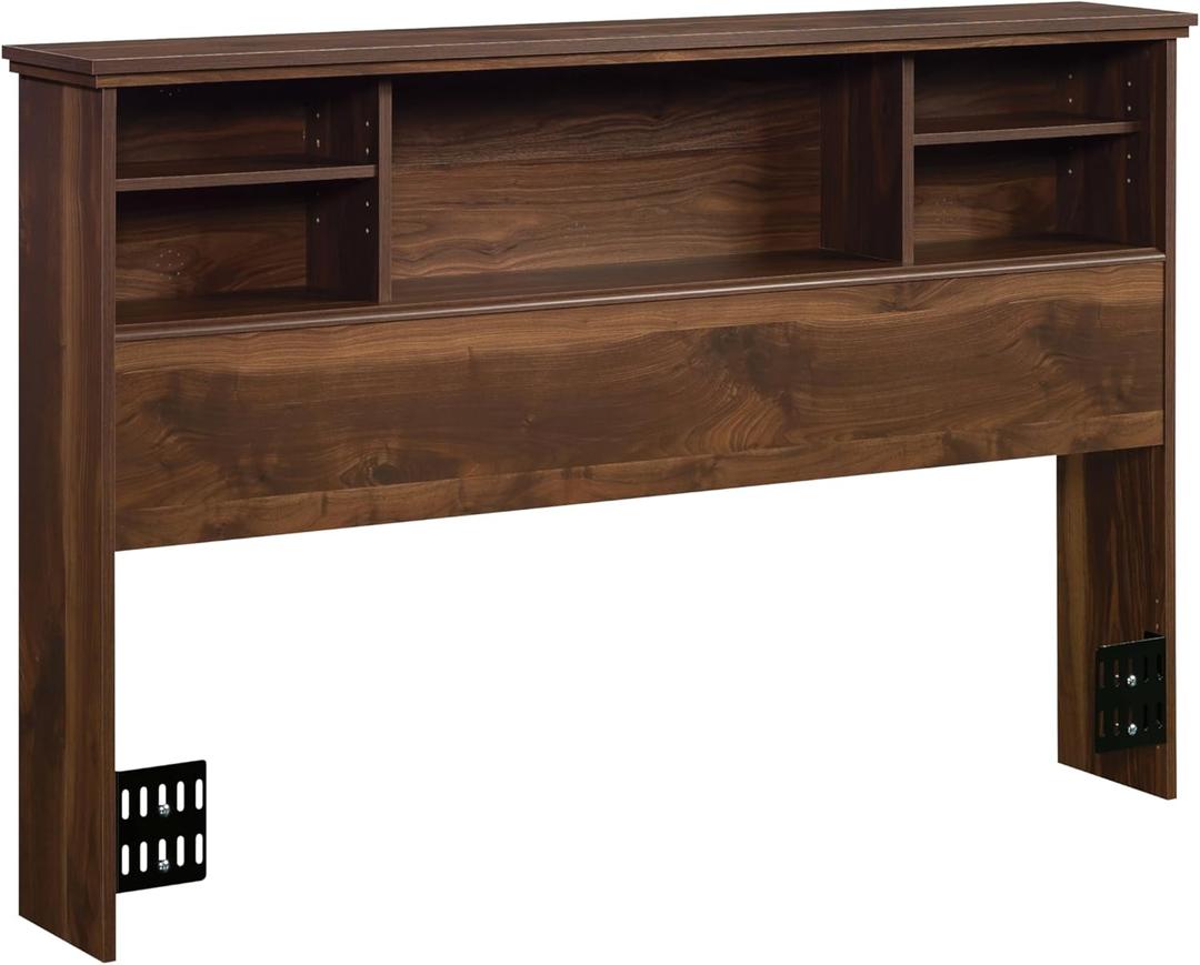 Sauder River Ranch Full/Queen Bookcase Headboard, in Grand Walnut Finish