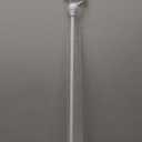 Kenney KN55250 Davenport Ball End Petite Café Decorative Window Curtain Rod, 28-48" Adjustable Length, White Finish, 1/2" Diameter Steel Tube
