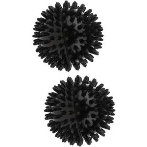 pistro 2pcs Sharp Acupuncture Deep Tissue Muscle Massage Balls Tool - Black