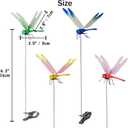 Kleeblatt Dragonfly Clip 12pcs - Dragon Fly Clips, Hair Accessories, Garden Decor, Outdoor Decorative Stakes - Ideal for Garden & Patio Enhancement (in Bags)