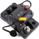 E69 20A Amp Manual Reset Circuit Breaker 12V-32V DC for Boat RV Motor Solar System Waterproof Switchable | UL Certified