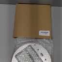 Digital Wall Clock Battery Operated, Large Display with Temperature, Date, Day of The Week, Seconds, Round Wall Mount Digital Clock - Aluminum Metal Dial (Silver)