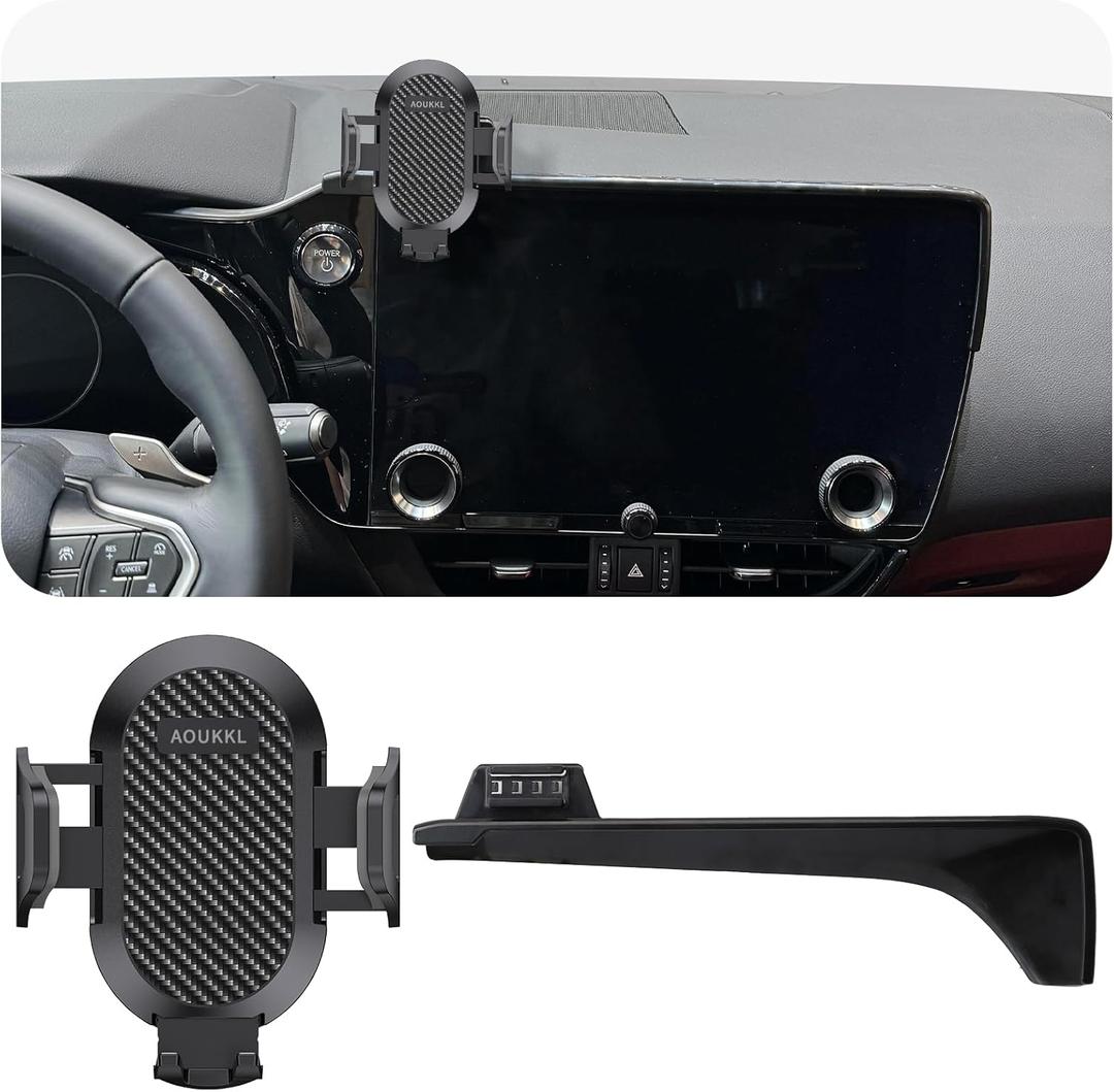 Car Phone Holder Fits for Lexus NX 350 350h 250 450h+ 2022-2024 Accessories(Only fit for 14-Inch Screen),Thick Cases Friendly,Cell Phone Mount for 4.7-7 in Phones