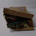 2025 Cordless Christmas Swags Prelit Teardrop Swag Christmas Staircase Decorations Artificial Stairs Christmas Garland with Lights Rustic Christmas Swag for Front Door Wall Window Stair Home Decor (A)