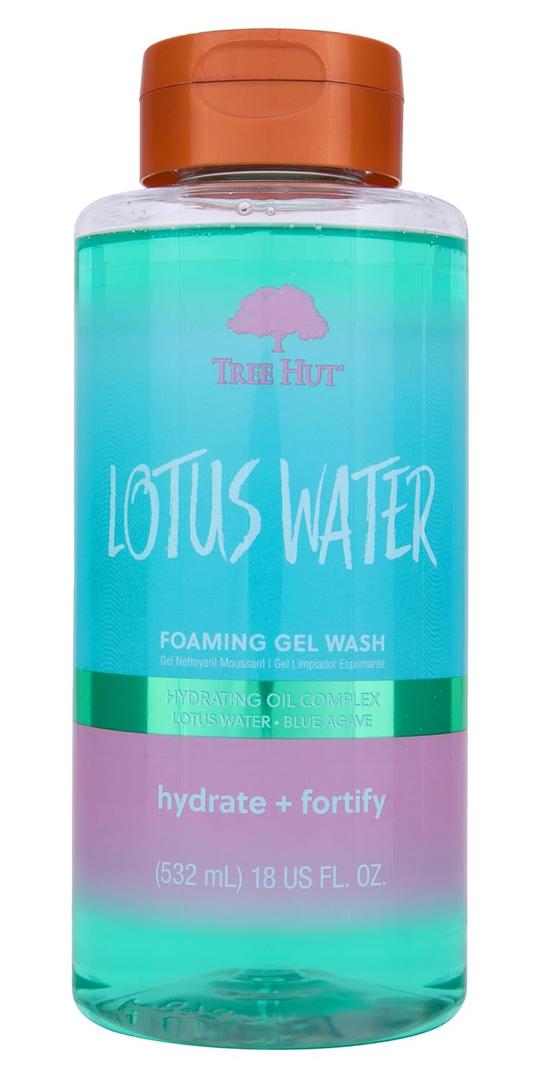Tree Hut Lotus Water Wash Foaming Gel, Cleanse & Soothe Skin Without Stripping Moisture, Made with our Hydrating Oil Complex, 18 Fl Oz
