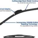 3 Pack Windshield Wiper Blades Compatible With 2013 2014 2015 2016 Mazda CX5 CX-5 Original Factory Quality Front Rear Wipers Blade Set for My Car - 24" 18" 14"