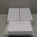 Secret Space 12 Pack X Large Shoe Organizer Storage Boxes for Closet, Modular Space Saving Shoe Boxes Clear Plastic Stackable Sneaker Containers Display Case with Lids, White