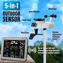 Gevanti Weather Station Wireless with 7-in-1 Sensor,Indoor Outdoor Thermometer,Big Display Digital with Humidity,Rain Gauge,Wind Speed,Forecast,Alarm