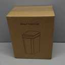 Yatmung 4 Gallons Bathroom Waste Can Automatic Touchless - 15.5 Liters Smart Waste Can Motion Sensor - Narrow, Plastic - Slim Electric Bin - Skinny Waste Can with Lid (Matte Black)