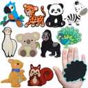 Fridge Magnet for Toddlers 1-3, Full Back Magnetic Rubber Cute Animals Refrigerator Magnets for Kids,Toddler Magnets for Refrigerator,Baby Educational Learning Toy Children Gift