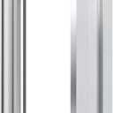Genius Iron 12 Inch Stainless Steel Barn Door Handle, Pull and Flush Barn Door Handle Set for Glass Wood MDF Barn Door, Solid Cast Iron Modern Style Handle