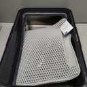 AIPERRO Stainless Steel Litter Box | XL Enclosed Cat Litter Boxs with Lid for Big Cats | High Sided, Anti-Urine Leakage | Non-Stick Bottom & Includes Litter Mat & Metal Scoop (Dark Gray)