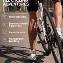 DANISH ENDURANCE Cycling Socks, Ankle Length, Breathable, Cushioned, Biking Socks for Men & Women, 3 Pack (Large, Black)