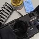 YIHUA X-4 Premium Soldering Iron Holder with Brass Wool, Cleaning Sponge and Solder Tip Slots