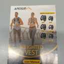 APEXUP Weighted Vest Men 25lbs Weights with Reflective Stripe, Weighted vest for Women Workout Equipment for Strength Training Running (Yellow)