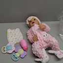 BABESIDE Drink and Wet Reborn Baby Dolls Girl  17 Inch Lifelike Handmade Soft Vinyl Baby Doll, Can Drink & Pee, Real Life Baby Doll with Accessories, Gift for Girls Age 3+ Pretend Play & Collection (White)