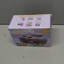 Upgraded Blublu Park Wider U-Shape Inflatable Sit Me Up Floor Seat for Baby 3-36 Months, Travel Portable Baby Chair with Activity Sensory Tray for Sitting Up, Indoor and Outdoor, Piano (Grey)