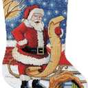 Design Works Crafts Santa's List Counted Cross Stitch Stocking Kit