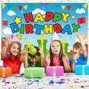 Red Green Theme Happy Birthday Photography Backdrop, 5x3ft Video Game Background Photo Booth Banner Props for Kids Girls Boys Birthday Baby Shower Holiday Party Decorations Supplies