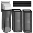 KYZDZQ 3 Pcs Dryer Vent Lint Catcher Bag, Dryer Vent Lint Trap, Dryer Vent Lint Dust Bag, Lint Catcher for 4-inch Dryer Vent Outside (black)