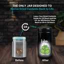 Herb Guard - 1 Oz Airtight Container and Smell Proof Jar (500 ml) 2 Way 62% Pack Keeps Goods Fresh for Months