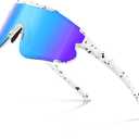 Fanshen Polarized Sports Sunglasses for Men Women, UV Protection Sun Glasses for Cycling, Running, Fishing