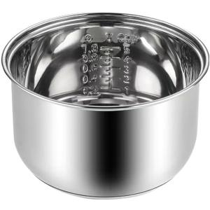Compatible for Zojirushi NS-TSC10 Multi-Cooker Replacement Inner Po (5.5cups) 304 Stainless Steel Rice Cooker Inner Bowl