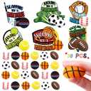 30 Pack Valentines Day Sport Balls with Cards Goodie Bags Bulk Mini Stress Relief Squeeze Sports Balls for Valentines Day School Class Game Prizes Kids Toys Presents Exchange Party Favors