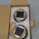 ROSHWEY Solar Lantern, 2 Pack Outdoor Lanterns with 30 LED Waterproof Garden Decor Patio Solar Lights Outdoor Decorative Backyard Outdoor Hanging, Warm Light