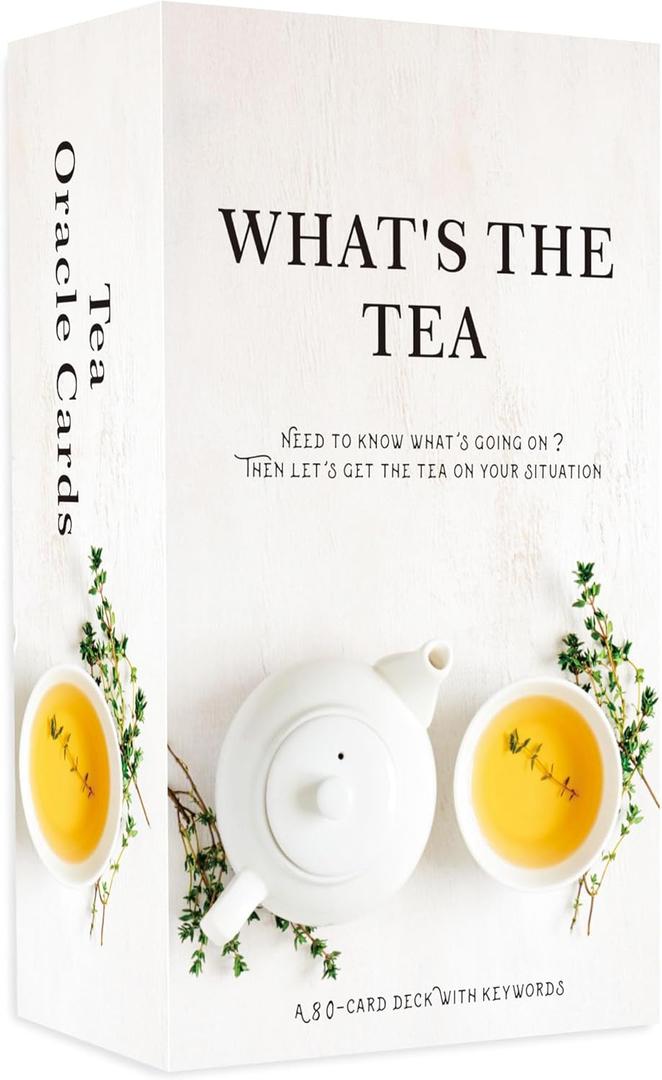 GZXINKE What's The Tea? Relationships Oracle Cards, Life Oracle Deck, Oracle Cards Deck for Beginners, Interpreting Our Career and Life Relationships