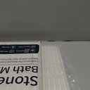 Stone Bath Mat Diatomaceous Earth Shower Mat Non-Slip Super Absorbent Diatomite Stone Mats for Bathroom Floor/Ktichen Cuonter Quick-Drying Easy to Clean (24''*16''White)