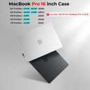 BlueSwan for MacBook Pro 16 inch Case, 2026-2021 M5 M4 M3 M2 M1 Pro/Max, Anti-Scratch Flexible Protective Laptop Cover with Grippy Matte Texture, Slim and Easy Installation, Frosted Black