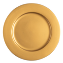 12 Pack Plastic Gold Charger Plates, 13 Inch Round Decorative Serving Dinner Charger Plate Bulk for Wedding, Catering, Parties, Restaurant, Home