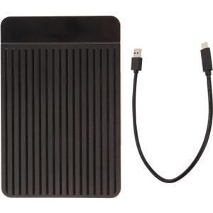 2.5in HDD Case - Type C Interface, 6Gbps Transfer Rate for 6TB Storage Capacity, UASP Acceleration for Fast Performance and Compatibility with SATA Drives