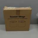 Drum Lampshades Set of 2, 11.6" Top x 12.6" Bottom x 9.8" High Lamp Shades for Table Lamps, Bedside Lamps, Floor Lamps, Gray Fabric Lampshade, Easy Assembly Lamp shade Replacement, Spider Fitter