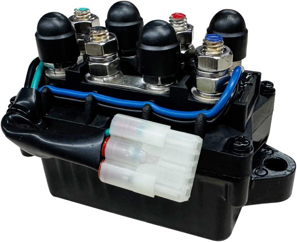 ATV Winch Solenoid Universal Winch Solenoid Relay Switch Assembly 0436-700,1436-066 Compatible with 2005-2016 Arctic Cat's With A Warn or Arctic Cat Winch Replaces #1436-970,1436-187,0409-066