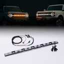 Putco Luminix LED Grille Emblem, Fits 2021-2027 Ford Bronco, w/o Front Camera - Amber & White